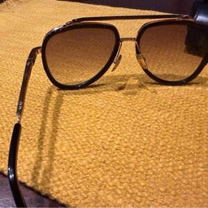 DITA Gold and Brown Sunglasses